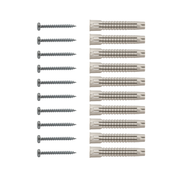 Комплект универсального крепления с шурупом 5x50 Zn полукругл. гол. (10 шт.)